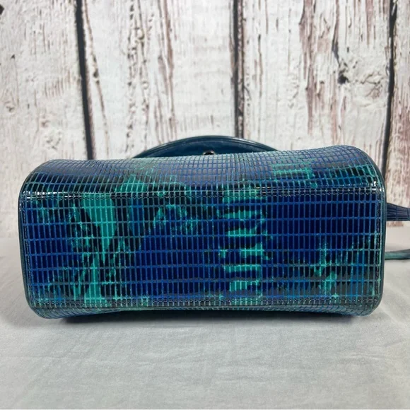 Vintage Stuart Weitzman Snakeskin Leather Spain Structured Shoulder Purse Bag - Picture 13 of 15